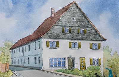 Wenn der "Weiße Schwanen" die Besucher Thurnaus am Ortseingang wieder begrüßt - Illustration; S. Buntstein