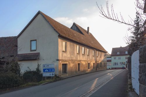 Ehem. Gasthof zum weißen Schwanen, Nebengebäude, Nord- und Westseite