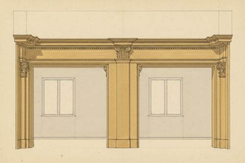 So könnte die Doppeltürrahmung zur Zeit ihrer Entstehung ausgesehen haben