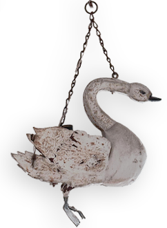 Dieser Schwan war einst das Schild am Gasthof „Zum weißen Schwanen“ - Foto: Harald Stark